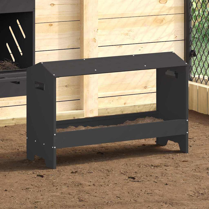 JGHEAB pentru hrănit pui Negru 81 x 32 x 53,5 cm - WALTI WALTI