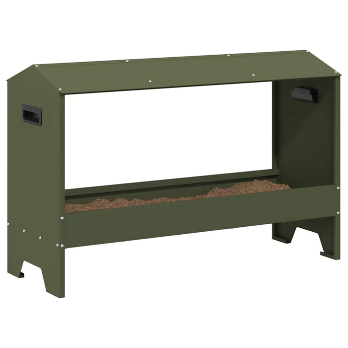 JGHEAB pentru hrănit pui Verde măsliniu 81 x 32 x 53,5 cm - WALTI WALTI