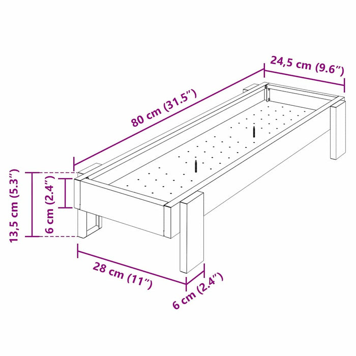 JGHEAB pentru hrănit pui Verde măsliniu 80 x 28 x 13.5 cm - WALTI WALTI