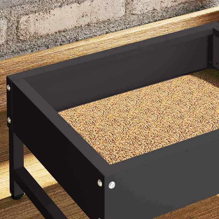 Hrănitor pentru păsări Negru 80 x 28 x 13.5 cm - WALTI WALTI