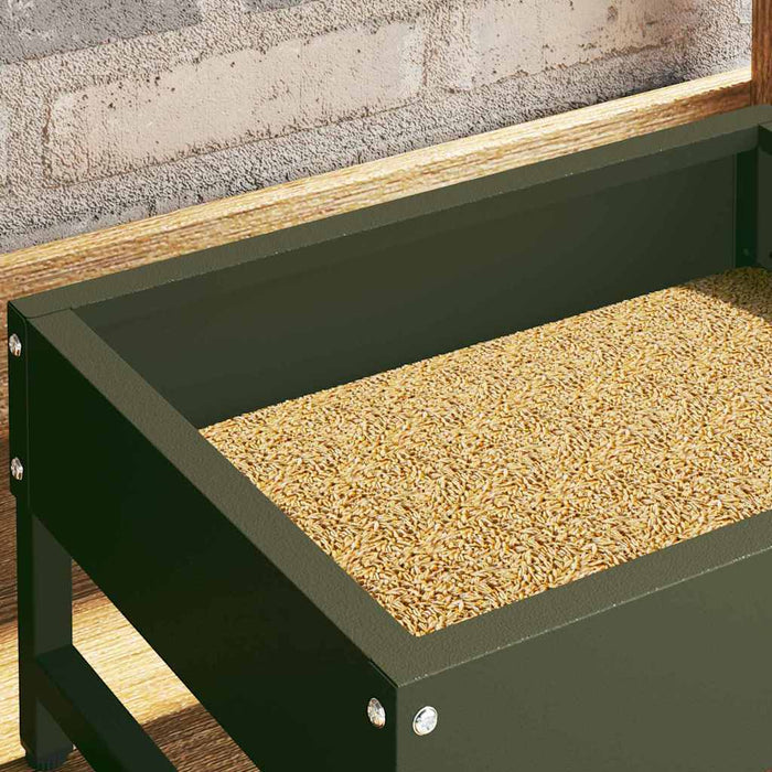 Hrănitor pentru păsări Verde măsliniu 80 x 28 x 13.5 cm - WALTI WALTI