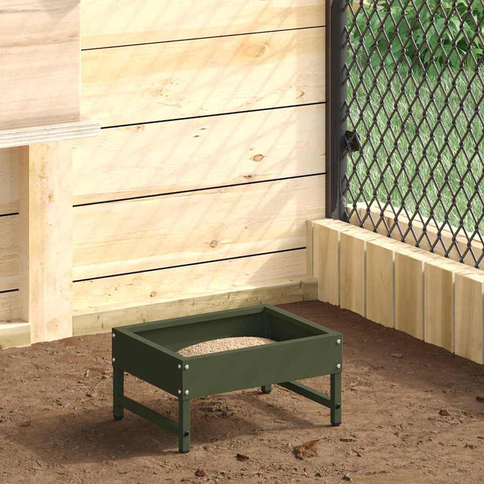 Hrănitor pentru păsări Verde măsliniu 80 x 28 x 13.5 cm - WALTI WALTI