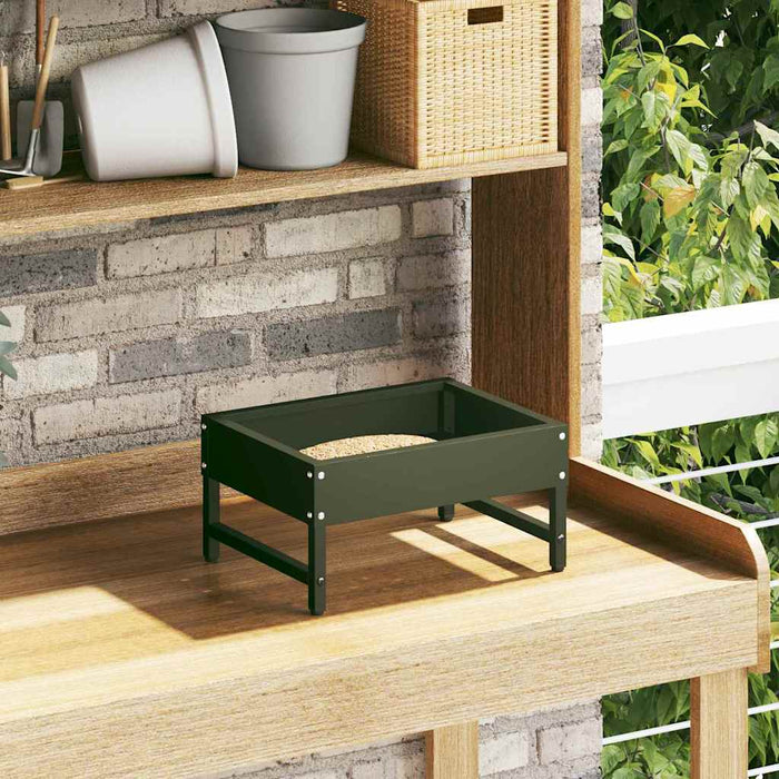 Hrănitor pentru păsări Verde măsliniu 80 x 28 x 13.5 cm - WALTI WALTI