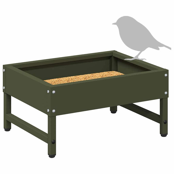 Hrănitor pentru păsări Verde măsliniu 80 x 28 x 13.5 cm - WALTI WALTI