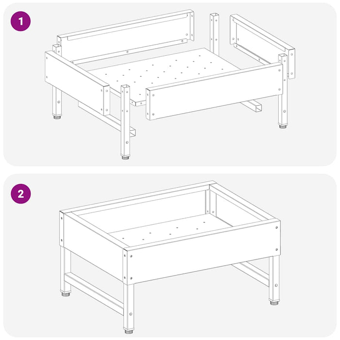 Hrănitor pentru păsări Argintiu 80 x 28 x 13.5 cm - WALTI WALTI