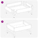Hrănitor pentru păsări Argintiu 80 x 28 x 13.5 cm - WALTI WALTI