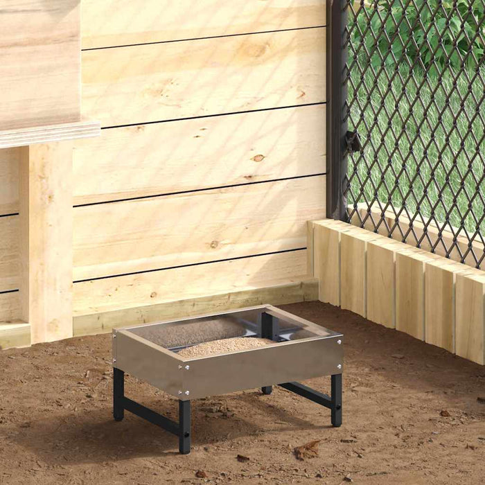 Hrănitor pentru păsări Argintiu 80 x 28 x 13.5 cm - WALTI WALTI