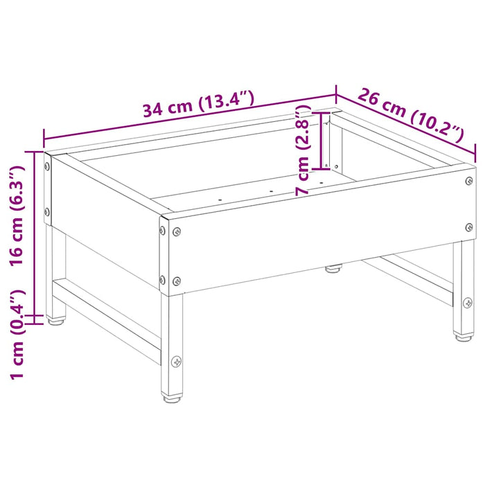 Hrănitor pentru păsări Argintiu 80 x 28 x 13.5 cm - WALTI WALTI