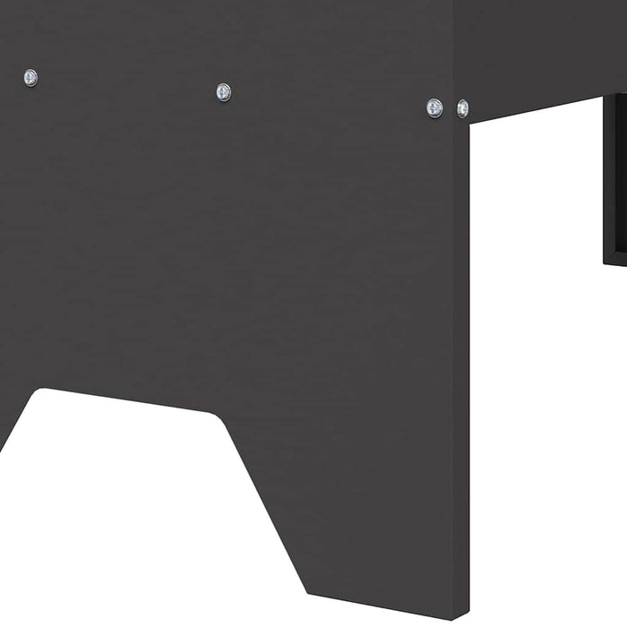Jgheab pentru hrănirea animalelor Negru 79 x 35 x 62 cm - WALTI WALTI