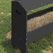 Jgheab pentru hrănirea animalelor Negru 79 x 35 x 62 cm - WALTI WALTI