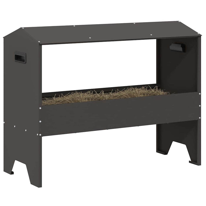 Jgheab pentru hrănirea animalelor Negru 79 x 35 x 62 cm - WALTI WALTI