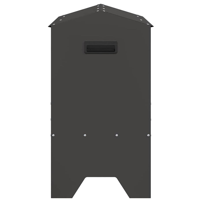 Jgheab pentru hrănirea animalelor Negru 79 x 35 x 62 cm - WALTI WALTI