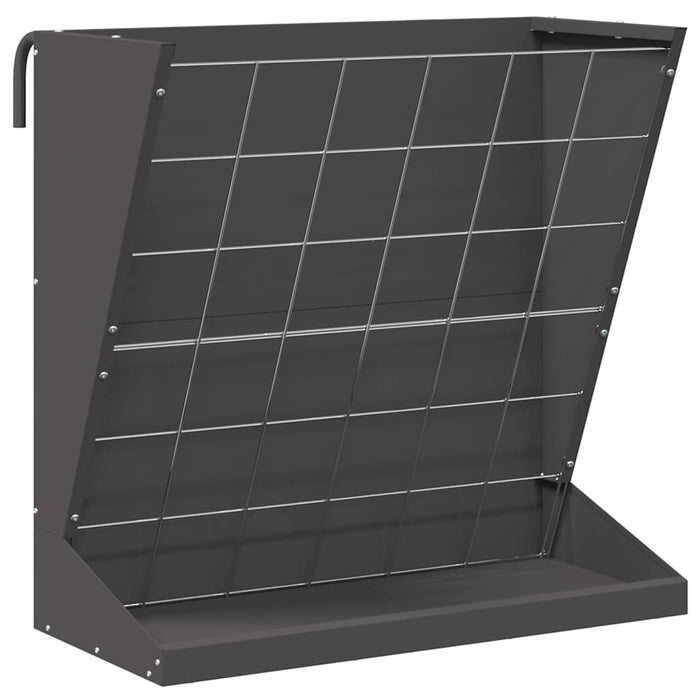 Feeder pentru Fân Negru 71 x 33 x 70 cm Oțel Laminat la Rece - WALTI WALTI