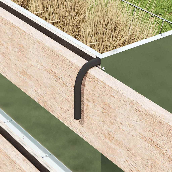 Feeder pentru Fân Argintiu 71 x 33 x 70 cm Oțel Galvanizat - WALTI WALTI