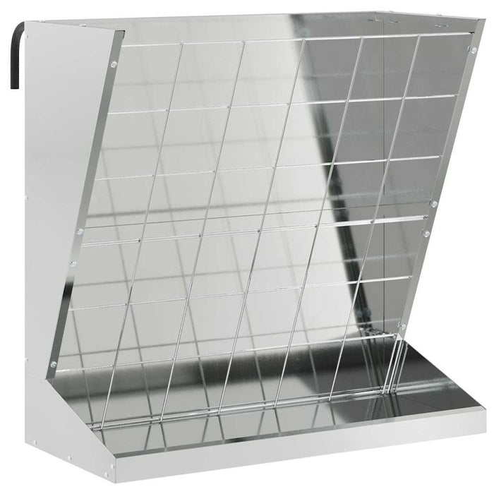 Feeder pentru Fân Argintiu 71 x 33 x 70 cm Oțel Galvanizat - WALTI WALTI