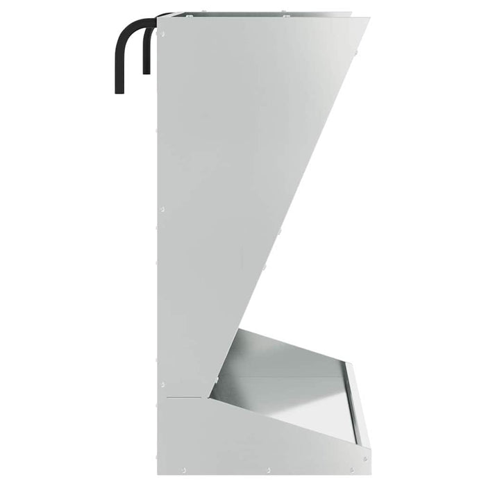 Feeder pentru Fân Argintiu 71 x 33 x 70 cm Oțel Galvanizat - WALTI WALTI