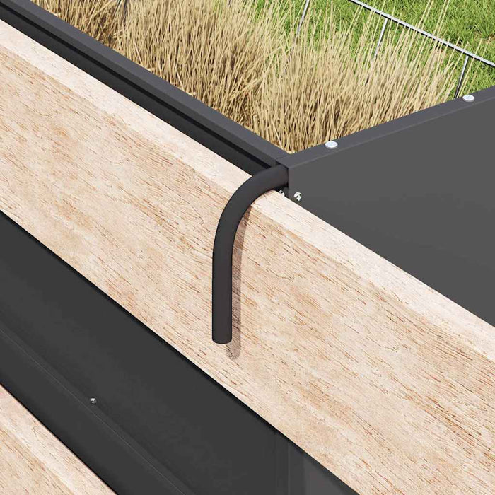 Feeder pentru Fân Suspendat Negru 61 x 33 x 66 cm - WALTI WALTI