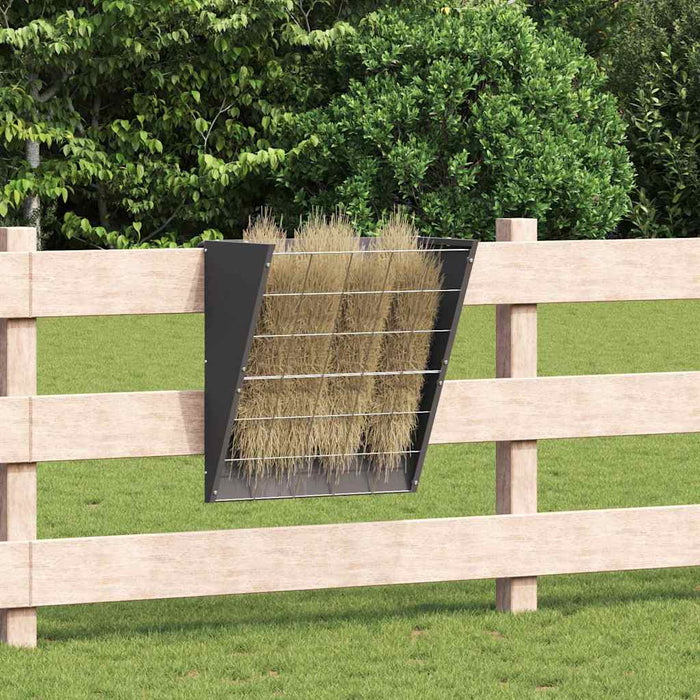 Feeder pentru Fân Suspendat Negru 61 x 33 x 66 cm - WALTI WALTI