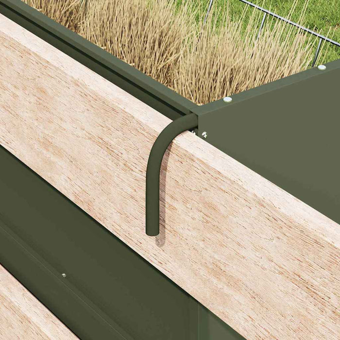 Feeder pentru Fân Suspendat Verde măsliniu 61 x 33 x 66 cm - WALTI WALTI