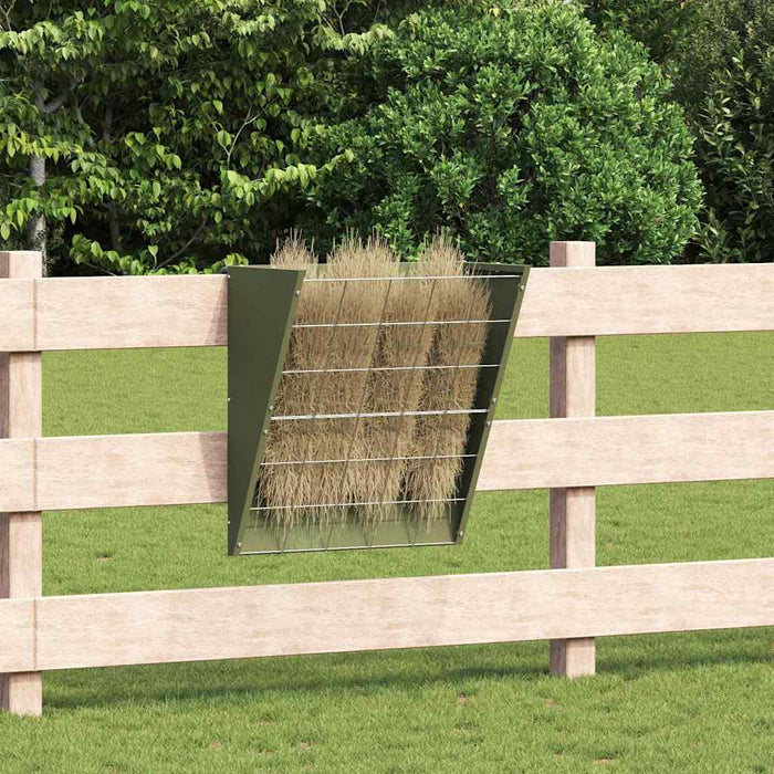 Feeder pentru Fân Suspendat Verde măsliniu 61 x 33 x 66 cm - WALTI WALTI