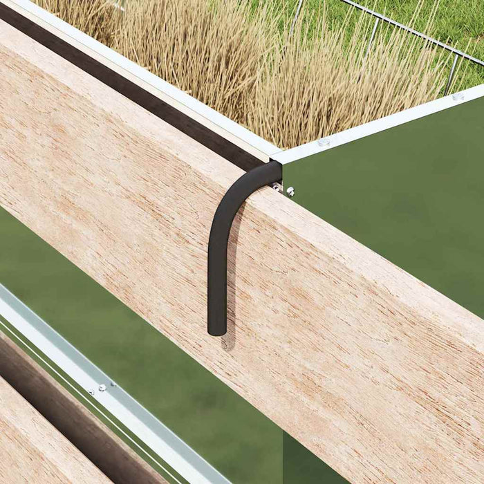 Feeder pentru Fân Suspendat Argintiu 61 x 33 x 66 cm - WALTI WALTI