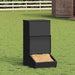 Feeder pentru porci Negru 55 x 38 x 76 cm Oțel Laminat la Rece - WALTI WALTI