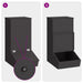 Feeder pentru porci Negru 55 x 38 x 76 cm Oțel Laminat la Rece - WALTI WALTI