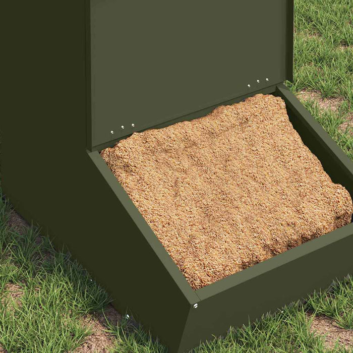 Feeder pentru porci Verde măsliniu 55 x 38 x 76 cm - WALTI WALTI