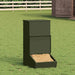 Feeder pentru porci Verde măsliniu 55 x 38 x 76 cm - WALTI WALTI