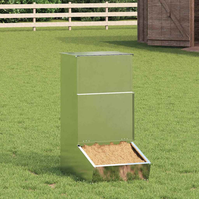 Feeder pentru porci Argintiu 55 x 38 x 76 cm Oțel Galvanizat - WALTI WALTI