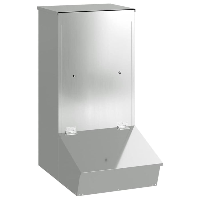 Feeder pentru porci Argintiu 55 x 38 x 76 cm Oțel Galvanizat - WALTI WALTI