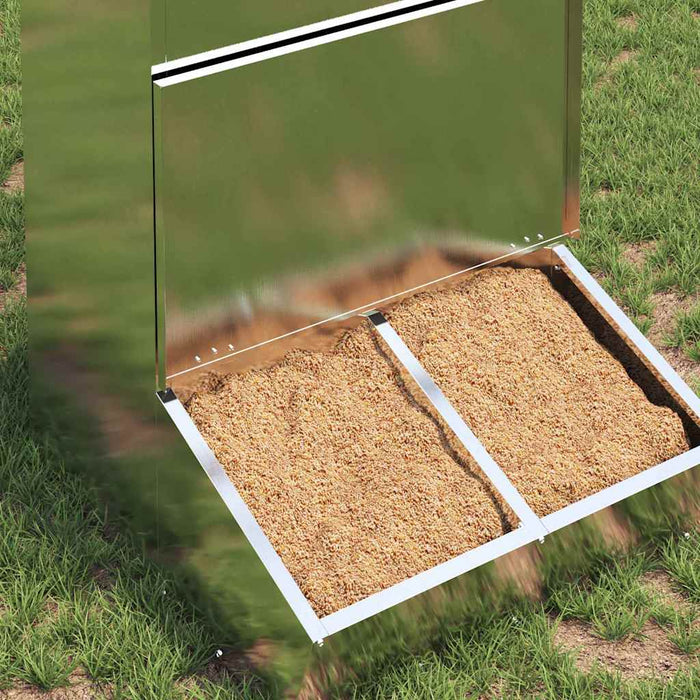 Feeder pentru porci Argintiu 55 x 51 x 91,5 cm Oțel Galvanizat - WALTI WALTI