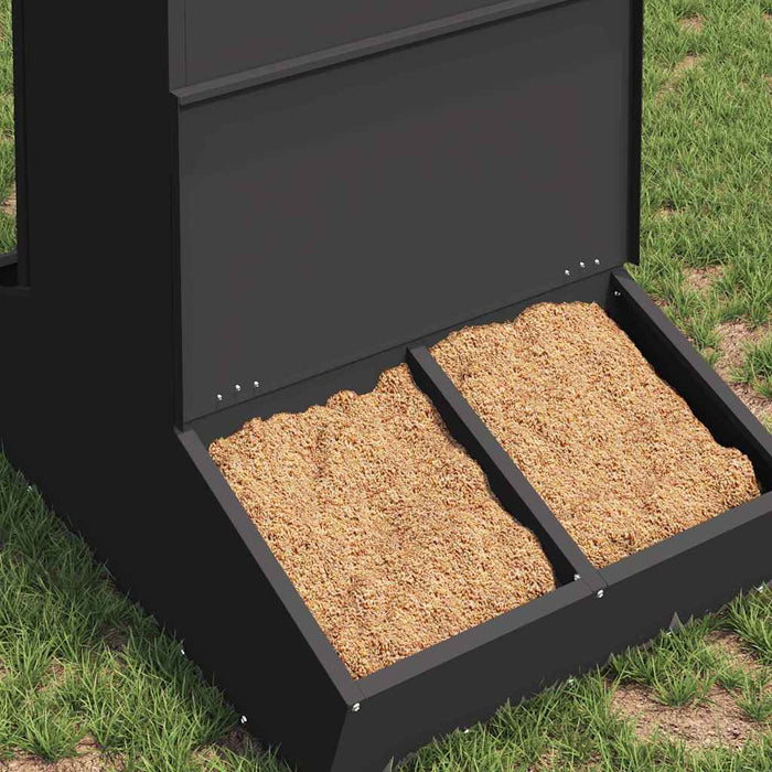 Feeder pentru porci Negru 82 x 51 x 91,5 cm - WALTI WALTI