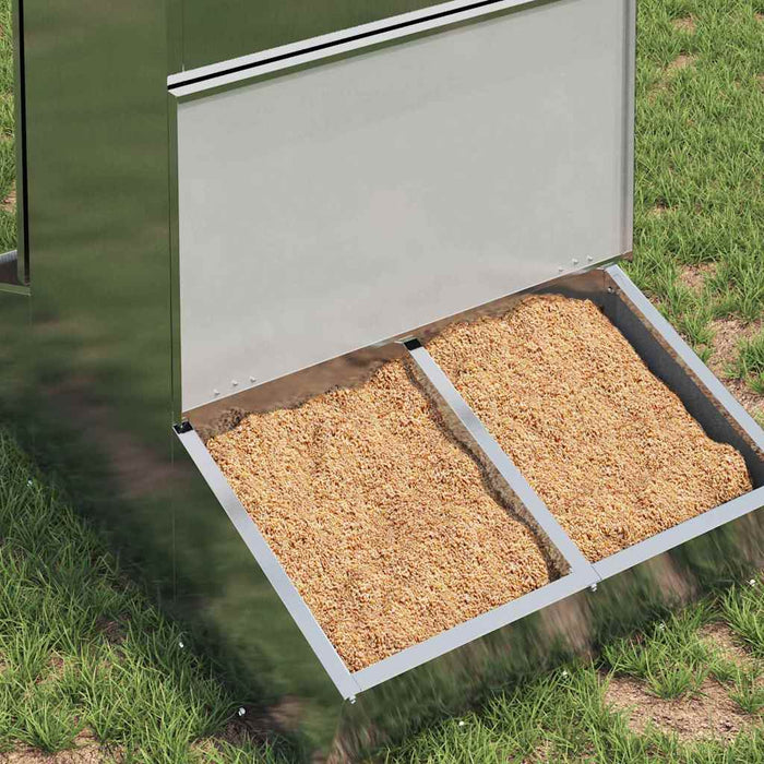 Feeder pentru porci Argintiu 82 x 51 x 91,5 cm Oțel Galvanizat - WALTI WALTI