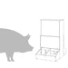 Feeder pentru porci Argintiu 82 x 51 x 91,5 cm Oțel Galvanizat - WALTI WALTI