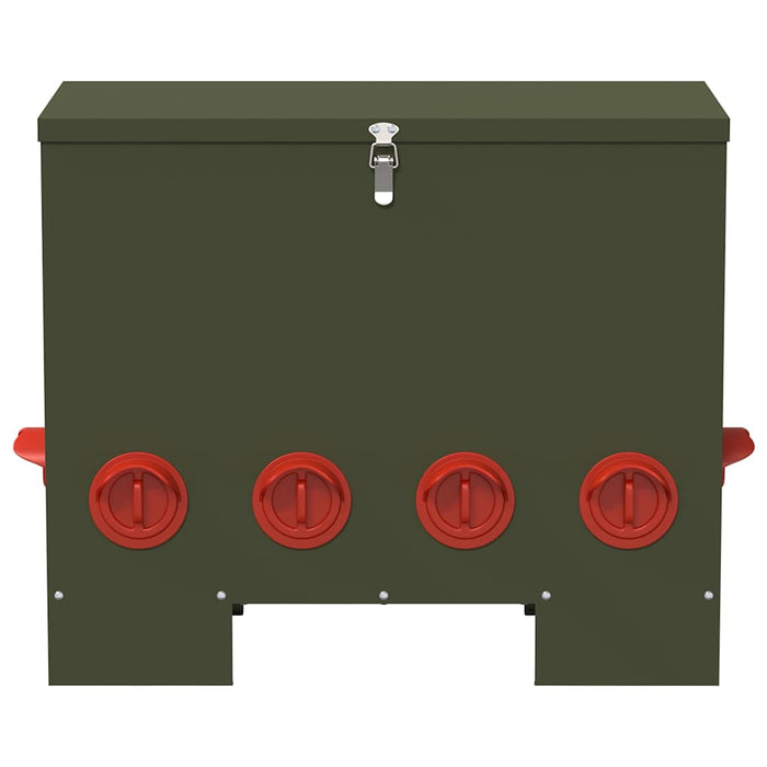 Feeder pentru pui Verde măsliniu 60,5 x 29 x 51 cm - WALTI WALTI