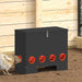Feeder pentru pui Negru 60,5 x 29 x 51 cm Oțel Laminat la Rece - WALTI WALTI