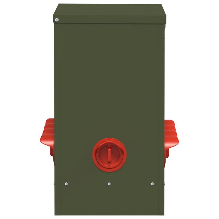 Feeder pentru pui Verde măsliniu 60,5 x 29 x 51 cm - WALTI WALTI