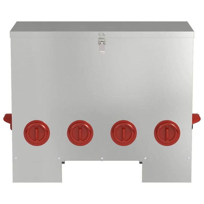 Feeder pentru pui Argintiu 60,5 x 29 x 51 cm Oțel Galvanizat - WALTI WALTI