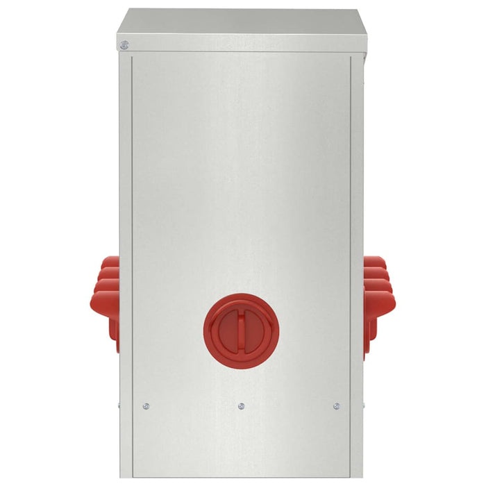 Feeder pentru pui Argintiu 60,5 x 29 x 51 cm Oțel Galvanizat - WALTI WALTI