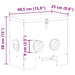 Feeder pentru pui Negru 40,5 x 25 x 38 cm Oțel Laminat la Rece - WALTI WALTI