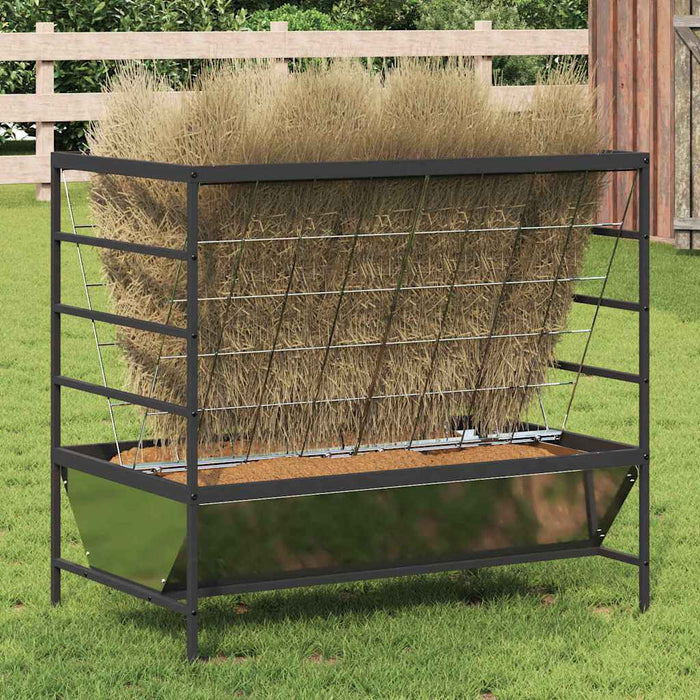 Feeder pentru Animale Argintiu 100 x 60 x 90 cm Oțel Galvanizat - WALTI WALTI