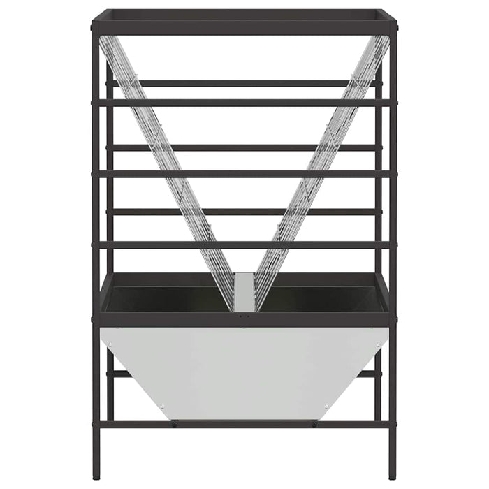 Feeder pentru Animale Argintiu 100 x 60 x 90 cm Oțel Galvanizat - WALTI WALTI