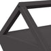 Jgheab pentru hrănirea animalelor Negru 111 x 76 x 38 cm - WALTI WALTI