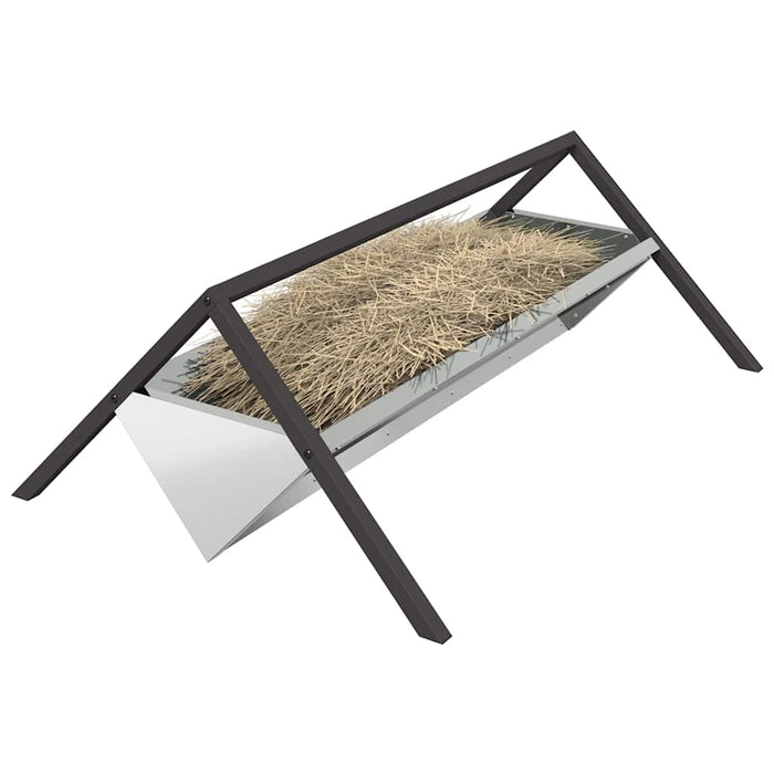 Jgheab pentru hrănirea animalelor Argintiu 111 x 76 x 38 cm - WALTI WALTI