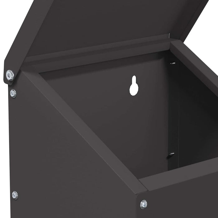 Feeder pentru pui Negru 21 x 16 x 33 cm Oțel Laminat la Rece - WALTI WALTI