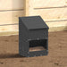 Feeder pentru pui Negru 21 x 16 x 33 cm Oțel Laminat la Rece - WALTI WALTI