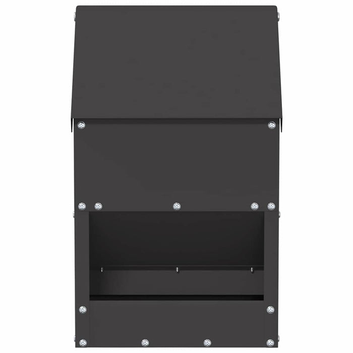 Feeder pentru pui Negru 21 x 16 x 33 cm Oțel Laminat la Rece - WALTI WALTI