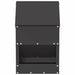 Feeder pentru pui Negru 21 x 16 x 33 cm Oțel Laminat la Rece - WALTI WALTI