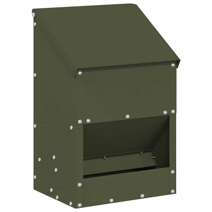 Feeder pentru pui Verde măsliniu 21 x 16 x 33 cm - WALTI WALTI